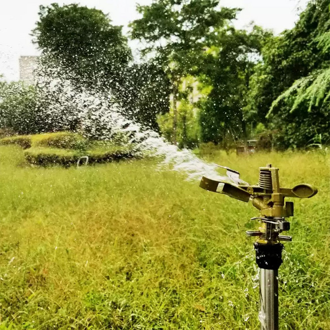 HK sell 스핀수 스프링클러 360도 자동 회전 강력 분사, 회전 조절형