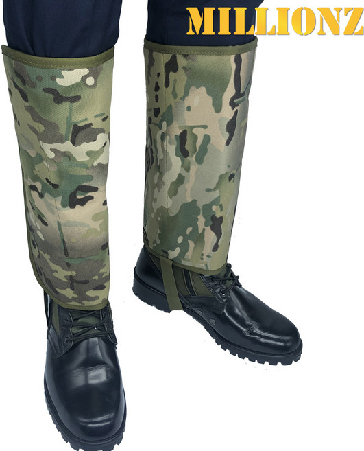 양면 산악 각반 멀티캠색상 방수 심마니 각반 산행 등산 약초 발목 뱀 방지 산림 청 관리 용 작업 BY 보령