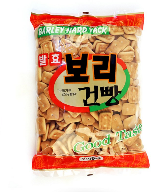 신흥제과 발효 보리 건빵, 500g, 4개