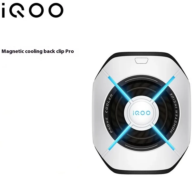 iQOO 마그네틱 쿨러 프로 블루투스 36W 클립 타입 라디에이터 iPhone Vivo 샤오미 Tablet Custom, 02 White