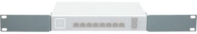 스위치 허브 랜 스위칭 네트워크 Ubiquiti US8150W UniFi 8 포트용 실버 랙 마운트 어댑터 브래킷 이어 키트 | M6 케이지 너트 나사 및 하드웨어가 포함된 엣, Silver, 1개