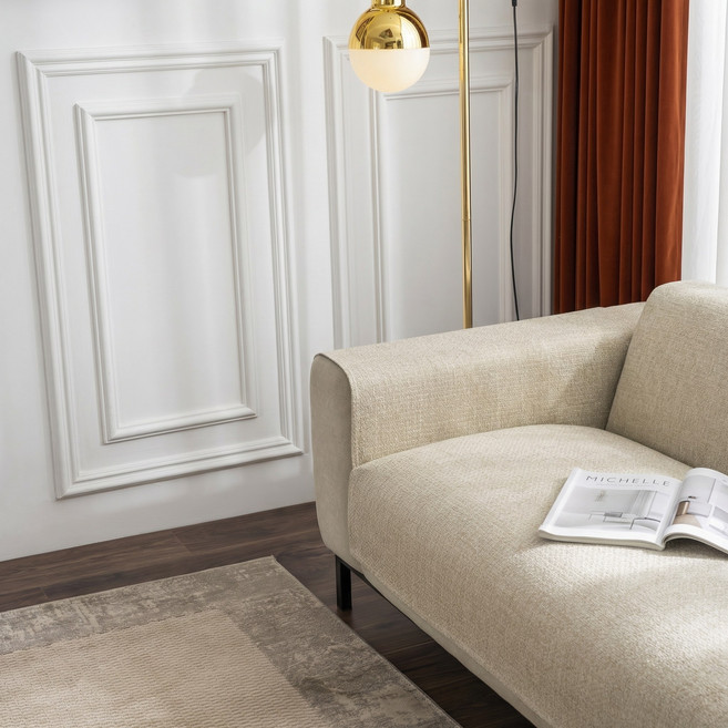 Olivet 린넨 쇼파패드 여름 시원한 통기성 미끄럼방지 70X150