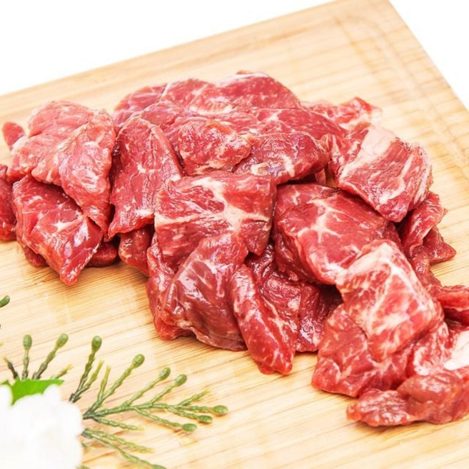 한우 국거리용 설깃머리 삼각살 1등급 300g 국내산 1+1, 한우설깃 국거리 300g