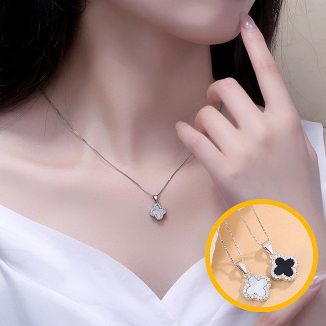 미르지 18K 도금 네잎클로버 목걸이