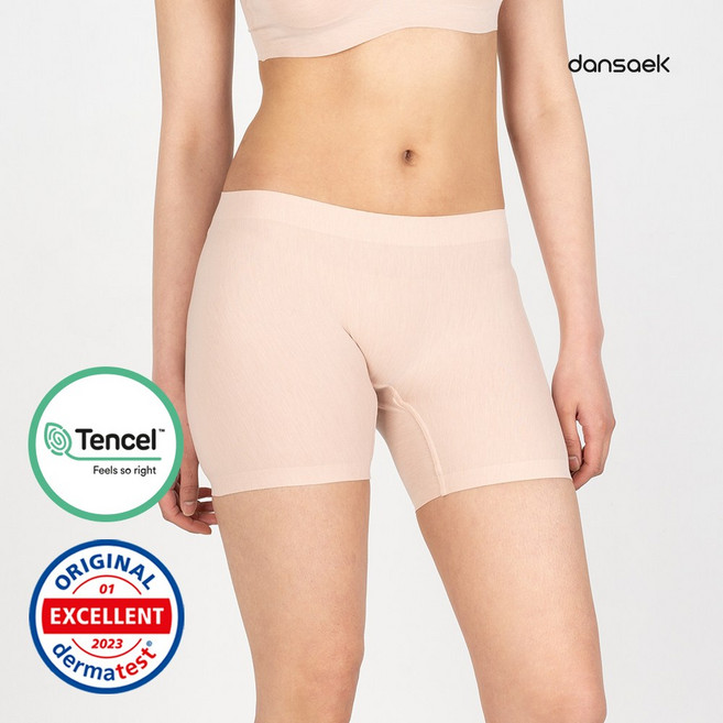 [단색팬티] 자유팬티 텐셀 사각 심리스 드로즈 여성 속바지