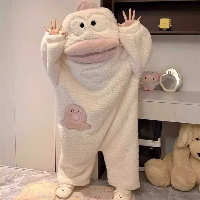 캐릭터 인형 파티 코스프레 홈웨어 세트 제품 옷 코스튬 잠옷, 1개, 2. S 보라 오리 (잠옷)