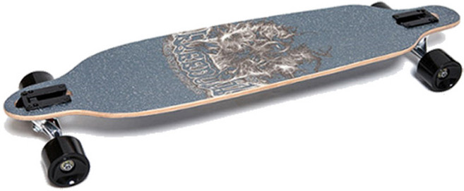 레이센 레이센 우드 양면 롱보드 36인치 롱 스케이트보드, 울프, 1개