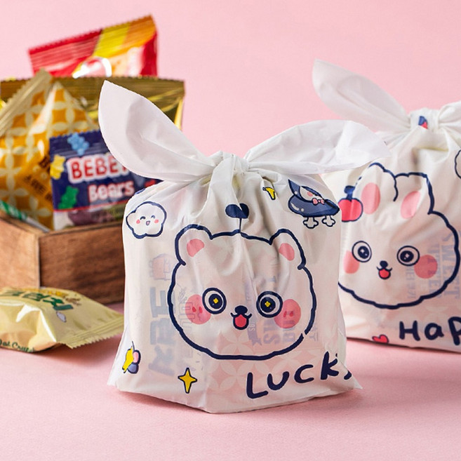 유치원소풍간식 생일 파티 답례품 주머니 포장 선물