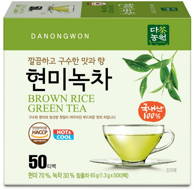 다농원 현미녹차 50티백, 1.3g, 50개입, 1개