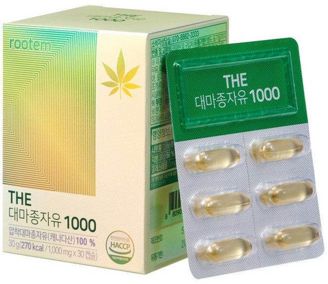 [코스트코] 루템 THE 대마종자유1000/1000mg x 30캡슐x 2 649548, 1개