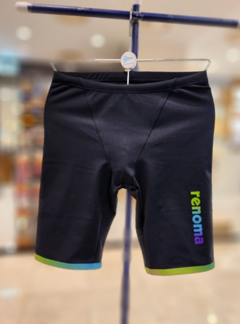 남성 탄탄이 4부 실내수영복 RN-MS2E801 BK