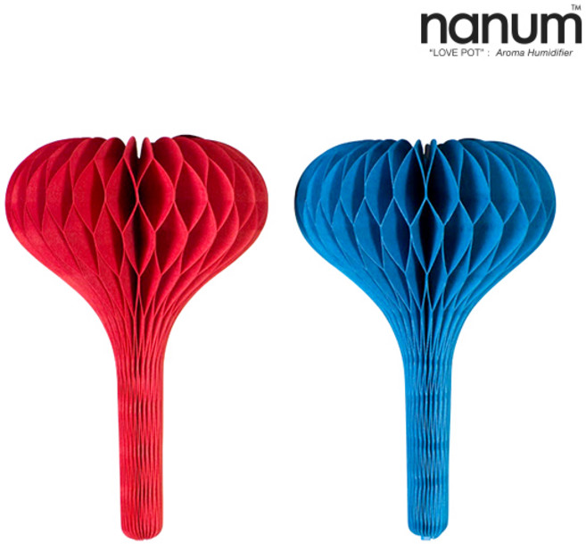 [나눔] 러브팟 자연가습기, 레드, 레드, 하트(리필)
