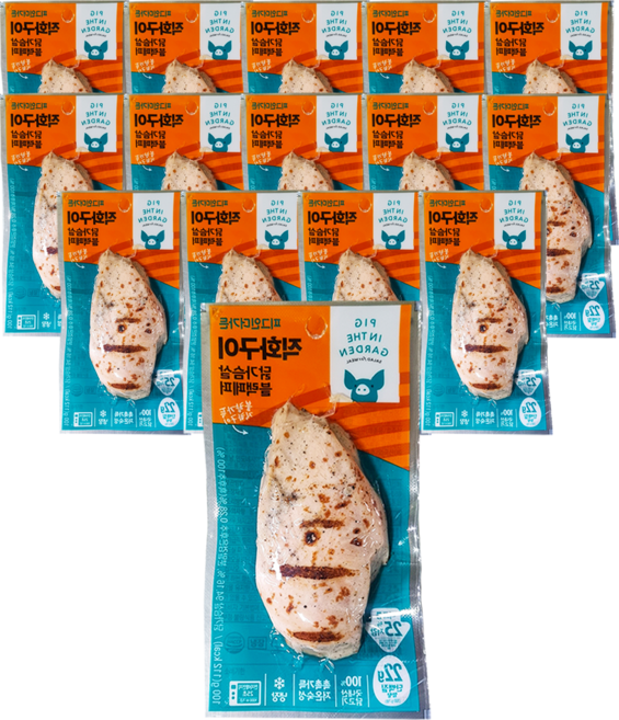 SPC 삼립 그릭슈바인 직화구이 닭가슴살 블랙페퍼 100g x 15개