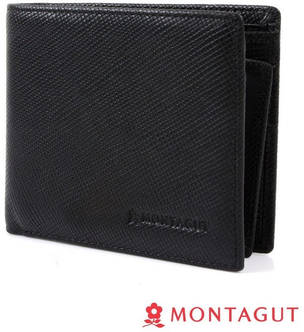 MONTAGUT 夢特嬌 頭層真牛皮 短夾