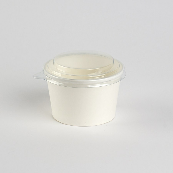 8온스 97파이 화이트 원형용기 패트뚜껑 세트, 1개, 10세트