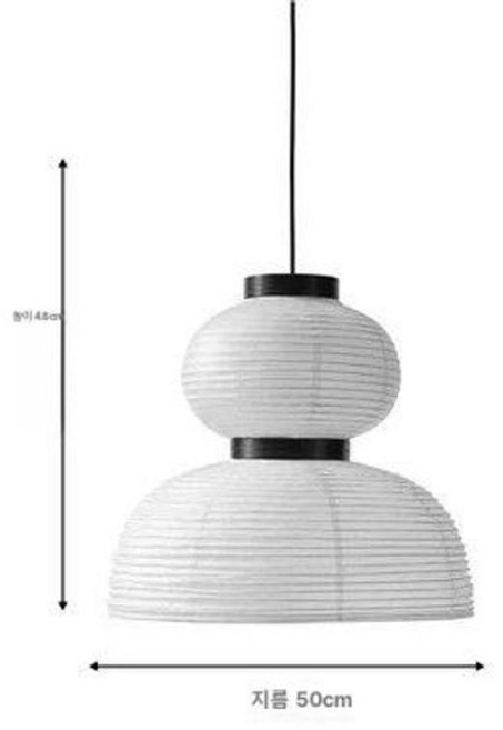 아카리 5A 스탠드 무드등 이사무노구치조명, B D500mm