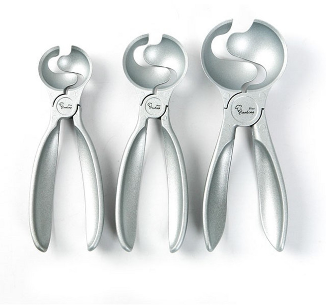 알루미늄 아이스크림 스쿱 스푼 뜨개 소 중 대, 1개