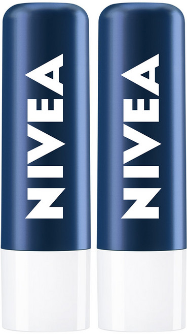 니베아 립케어 립밤, 맨 액티브 케어, 4.8g, 2개