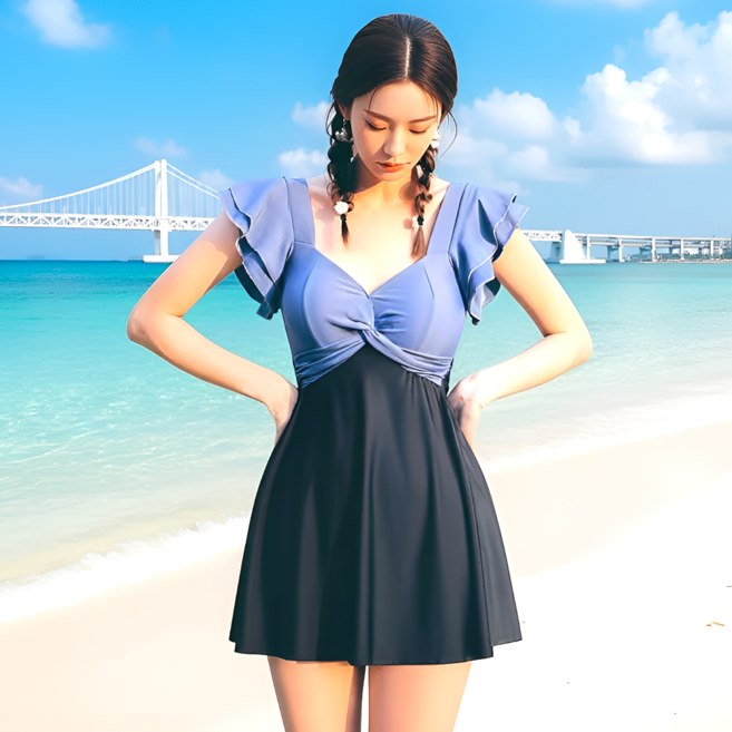 예쁘다 날씬보장 체형커버 수영복 M-3XL