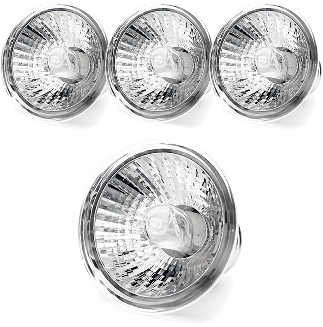 아쿠아테라 랩타일 파충류 앤 거북이 할로겐램프 25W, 4개