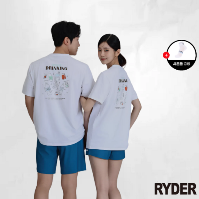 라이더 배드민턴 반팔 상의 2026RC-9 코튼티 남녀공용 티