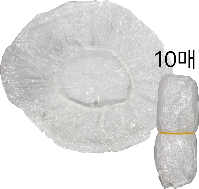 다주자뷰티 미용실 다용도 셀프 헤어 일회용 비닐 샤워캡 비닐캡, 1개, 투명