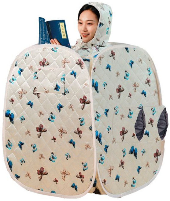 반식욕기 이동 홈사우나 1인 조립식 가정용 찜질방 건식반식욕기 싱글 훈증기 제, 1개, 싱글 + 고귀한 요정