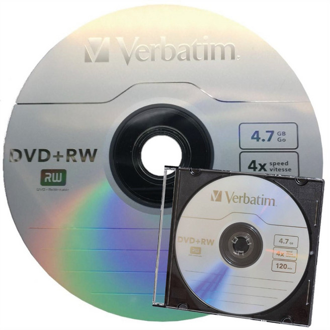 威寶Verbatim DVD RW 4X 4.7G可重覆燒錄DVD空白光碟片(台灣製造), 1個