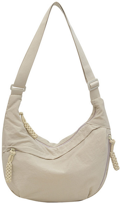 반달 크로와상 크로스백 숄더백 겸용 나일론 천가방 남녀공용 여행 가방 데일리백 가벼운 가방