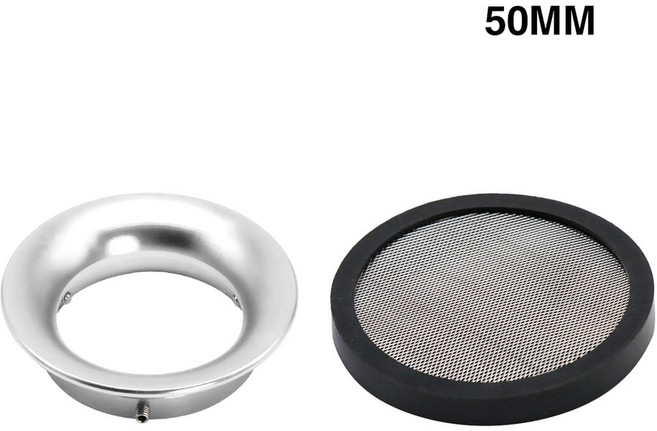 ZSDTRP 오토바이 카브레타 에어 필터 트럼펫 PWK 21 24 26 28 30 PE TM VM용 32mm 34mm 50mm 55mm, 50mm silver set, 1개