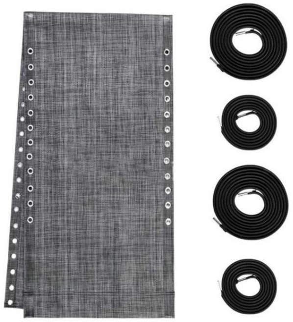 무중력 의자 파티오 라운지 소파 안락 범용 교체 패브릭 천 모든 표준 접이식 슬링, 05 black ash  rope