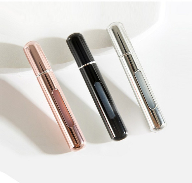 올라이프지 휴대용 향수 리필 공병 소분용기 펌핑 스프레이 3종, 3개, 메탈A