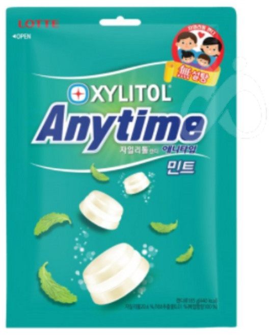 롯데웰푸드 애니타임 민트, 92g, 20개