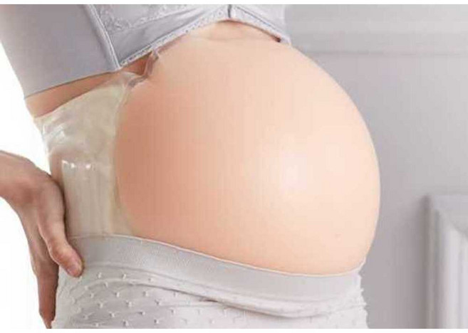임산부 배 모형 특수의상 가짜 임신 배 만삭 체험 연극, 4-5개월--(벨트 모델)