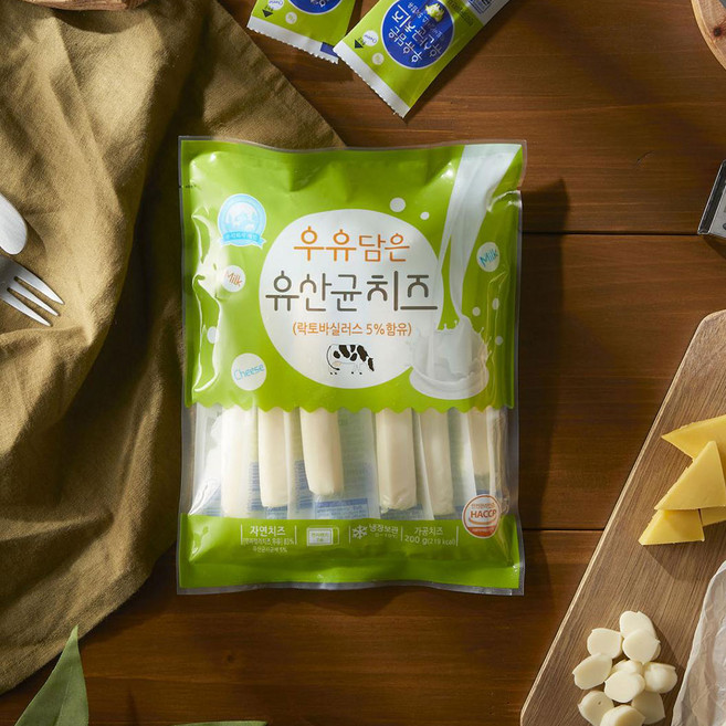 풍부한 영양간식 세인 우유담은 유산균치즈 200g, 3개