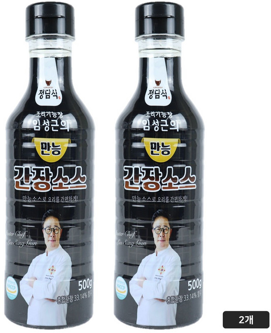 임성근의 한끗다른 만능간장 500gX7통, 임성근 만능간장 간장 소스 500g 2개 마감임박!!!, 500g, 2개