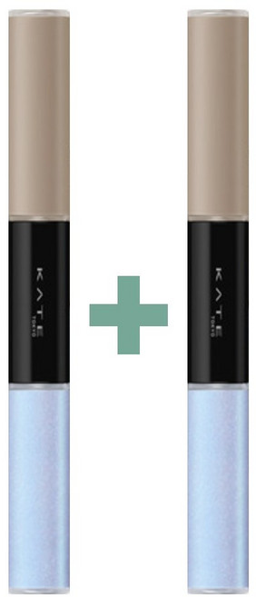 케이트 3D 크리에이터 듀오 쉐딩 하이라이터 4.5g, 1+1 지브라메탈, 1개