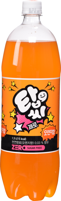 탑씨 제로 오렌지 탄산음료, 1.5L, 12개