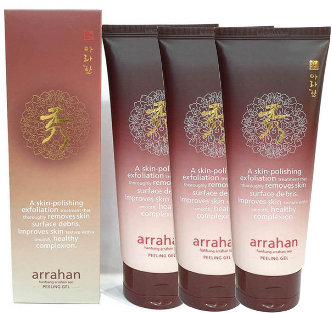 한방 아라한 수 필링젤 180ml 3개 구성 목욕탕 입소문템