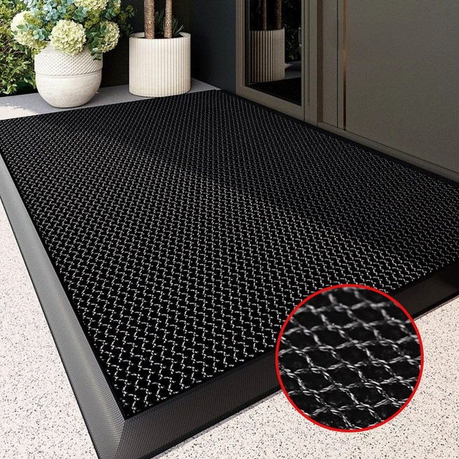 늘주말 모레 먼지 제거 논슬립 현관매트, 1개, 진그레이