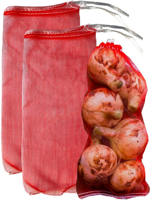 에이팩 국산 양파망 적색망 빨간망 농산물망 마늘망 다용도망, 1kg 13x26cm, 25개