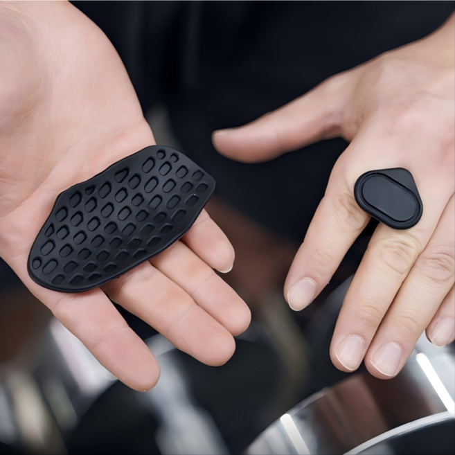 랜드샵 굳은살 방지 간편 착용 피트니스 팜가드, 블랙, 1세트