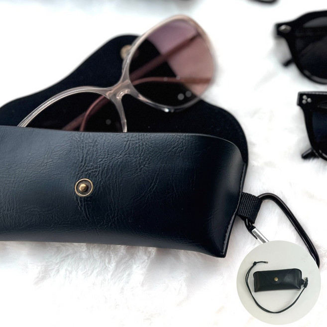 바이브 안경 선글라스눌림방지 가죽 고리 케이스