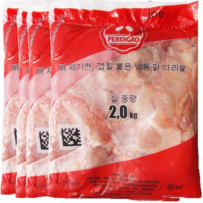 페르디가오 닭다리살 정육2kg 닭갈비 닭꼬치 순살치킨, 2kg, 4개
