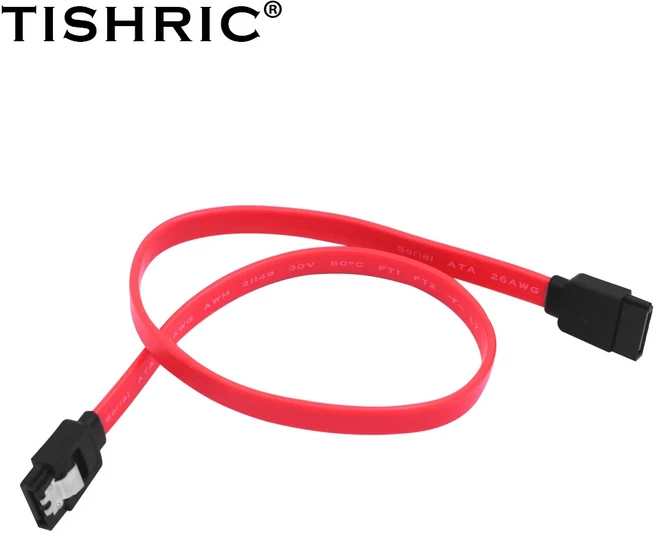 호환 1-10PCS TISHRIC SATA 케이블 3.0-하드 디스크 드라이브 SSD HDD 데이터 케이블 SATA3.0 III 코드 라, 01 10PCS, 01 CHINA, 03 Red