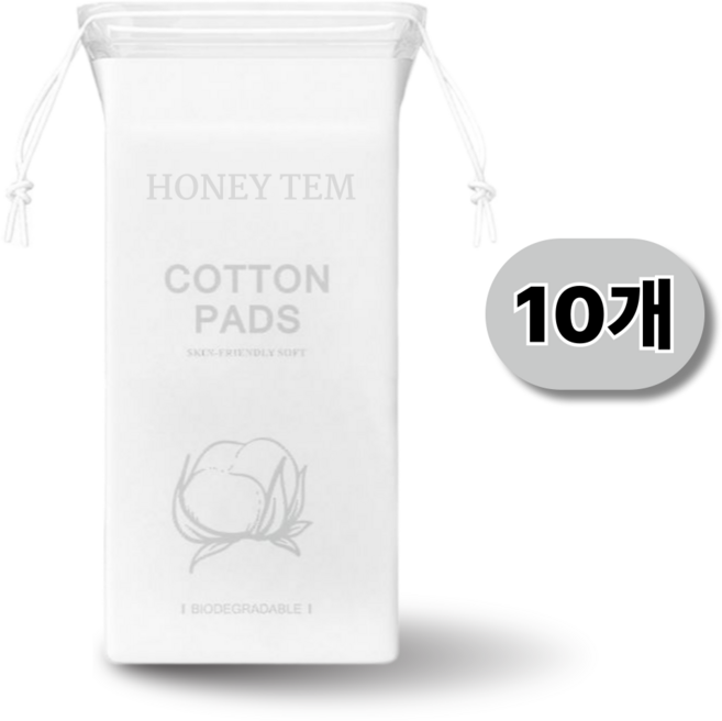 허니템 마스크팩 시트 지 순면 스킨 거즈 얇은 늘어나는화장솜, 10개, 100개입