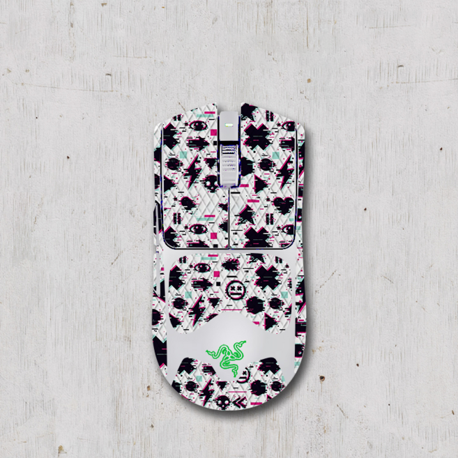 라나야 레이저 바이퍼 V3 Pro 바브삼 마우스 그립테이프, 1개, GLITCH