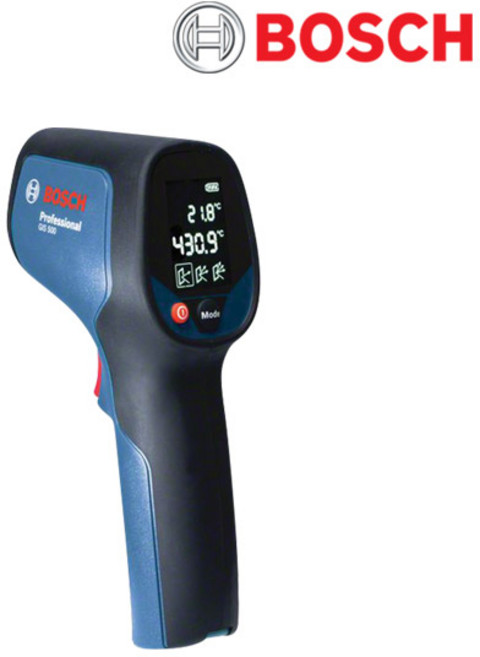 보쉬 적외선 온도측정기 열감지기 온도계 GIS 500, 혼합색상, 1개