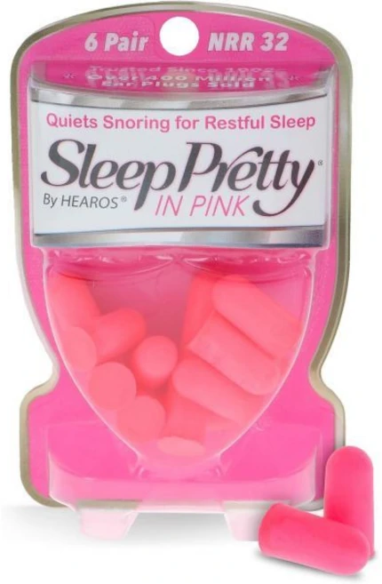 【수면용·코골이 방지】히어로즈 히어즈 슬립 프리티 귀마개 핑크 6쌍 NRR32 - 쿠팡