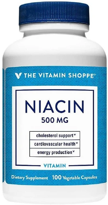The Vitamin Shoppe 니아신 - 500 MG (100 식물성 캡슐), 100정 - 쿠팡